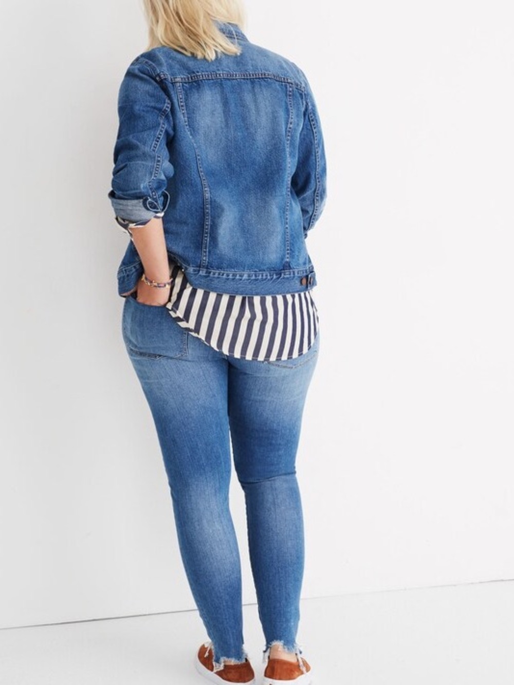NWT Madewell ‘The Jean Jacket’ in “Pinter” Wash Plus Size 3X ASO Duchess Meghan - Picture 4 of 16
